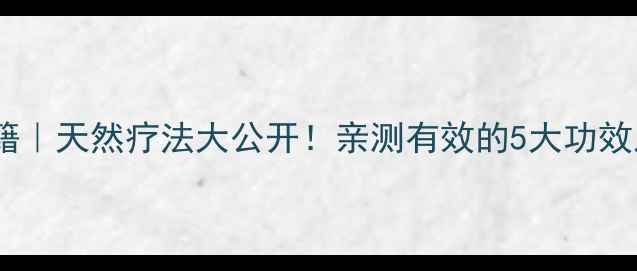 图片 ✨蚁狮养生秘籍｜天然疗法大公开！亲测有效的5大功效及正确用法✨1