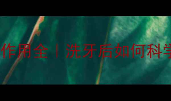图片 ✨超声波洗牙的副作用全｜洗牙后如何科学护理不伤牙？💡1