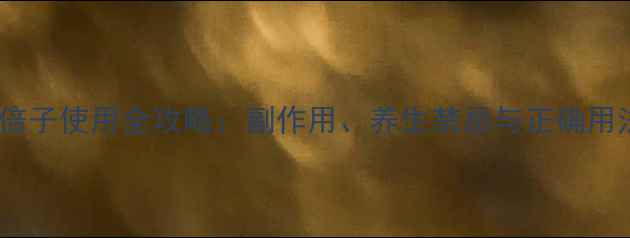 图片 五倍子使用全攻略：副作用、养生禁忌与正确用法2