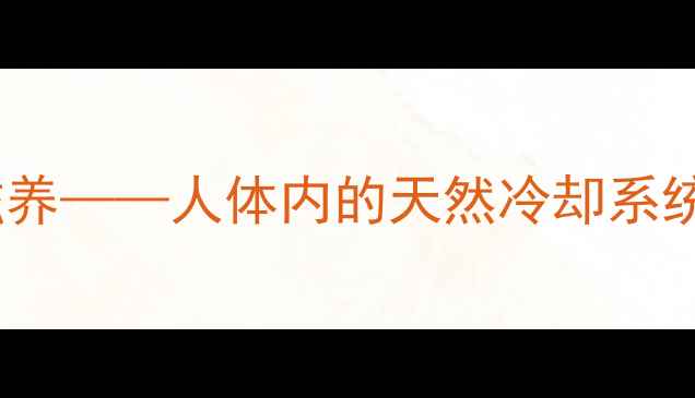 图片 养生必看：液态滋养——人体内的天然冷却系统与循环养护指南1