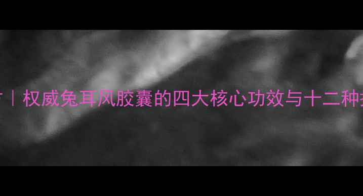 图片 养生秘方｜权威兔耳风胶囊的四大核心功效与十二种搭配应用