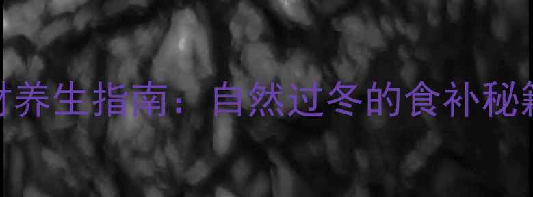 图片 冬季龟类食材养生指南：自然过冬的食补秘籍与养护要点