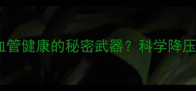 图片 卡托普利：守护心血管健康的秘密武器？科学降压药背后的养生智慧1