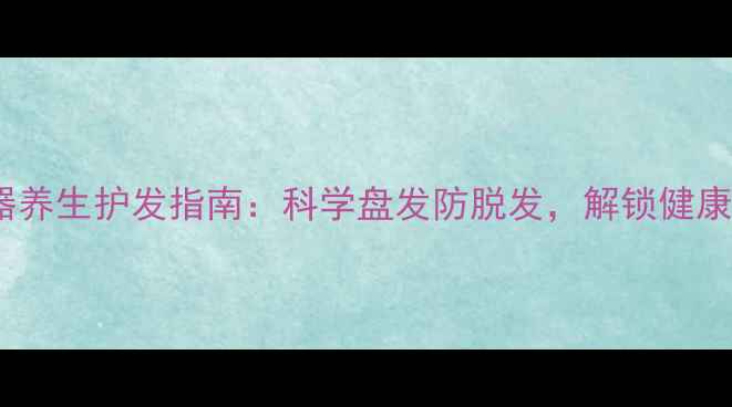 图片 双钩盘发器养生护发指南：科学盘发防脱发，解锁健康秀发秘籍1