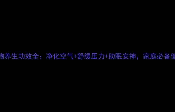 图片 多肉植物养生功效全：净化空气+舒缓压力+助眠安神，家庭必备健康伙伴