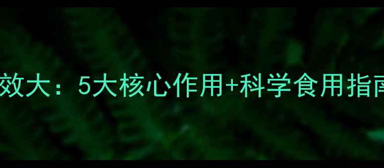 图片 奇亚子养生功效大：5大核心作用+科学食用指南（附食谱）2