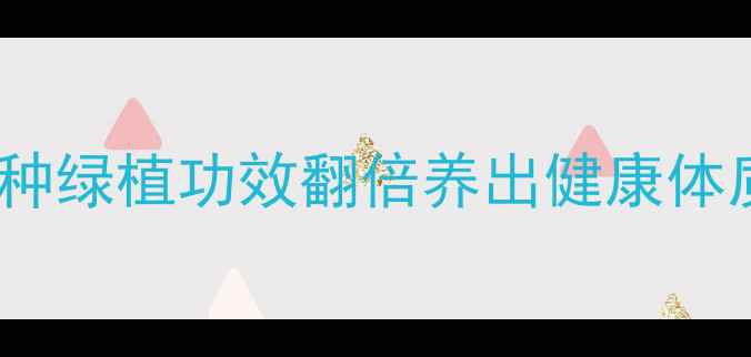 图片 居家养生必备！10种绿植功效翻倍养出健康体质｜附养护全攻略2
