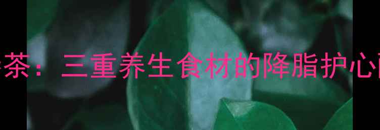 图片 山楂决明子丹参茶：三重养生食材的降脂护心配方与饮用指南