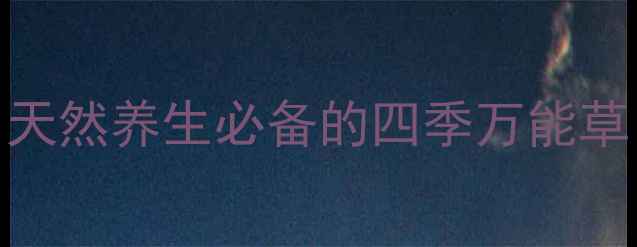 图片 救必应神奇中药！天然养生必备的四季万能草，功效作用全🌿✨
