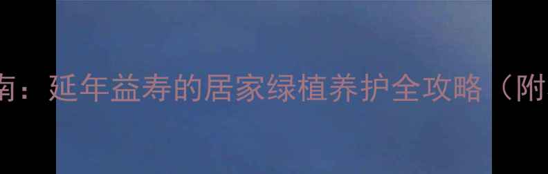 图片 水培长寿花养生指南：延年益寿的居家绿植养护全攻略（附养护要点与功效）2