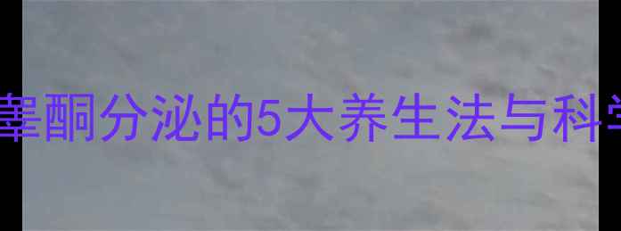 图片 男性健康必读睾丸素：激活睾酮分泌的5大养生法与科学功效｜科学补剂搭配指南1