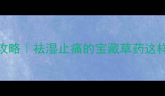 图片 痛骨草养生全攻略｜祛湿止痛的宝藏草药这样用效果翻倍！