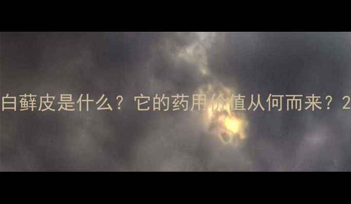 图片 白藓皮是什么？它的药用价值从何而来？2