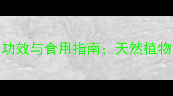 图片 白麻叶的养生功效与食用指南：天然植物中的健康密码