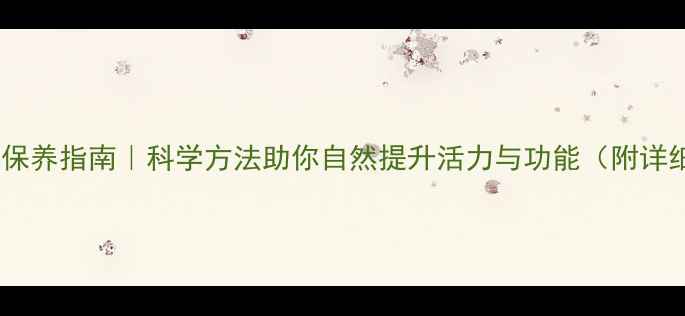 图片 睾丸健康保养指南｜科学方法助你自然提升活力与功能（附详细方案）1