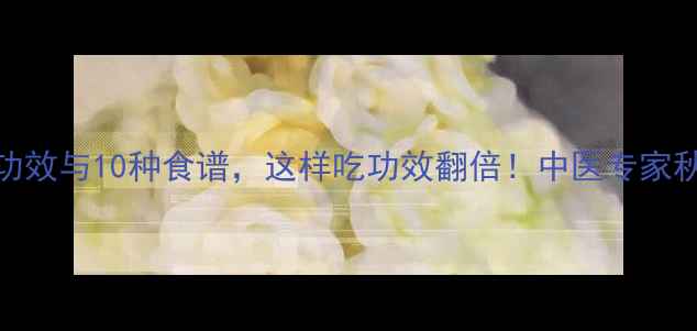 图片 菊苣的7大养生功效与10种食谱，这样吃功效翻倍！中医专家秋季养生新选择1