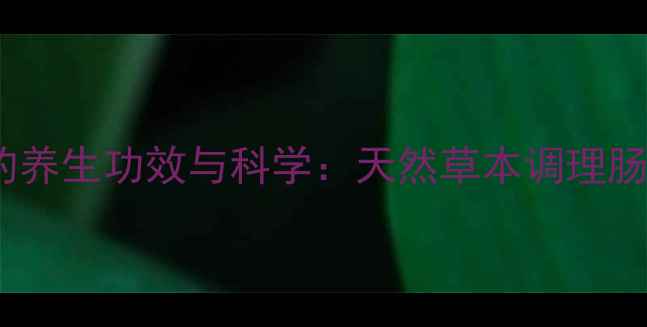 图片 薏芽健脾凝胶的养生功效与科学：天然草本调理肠胃的黄金配方1