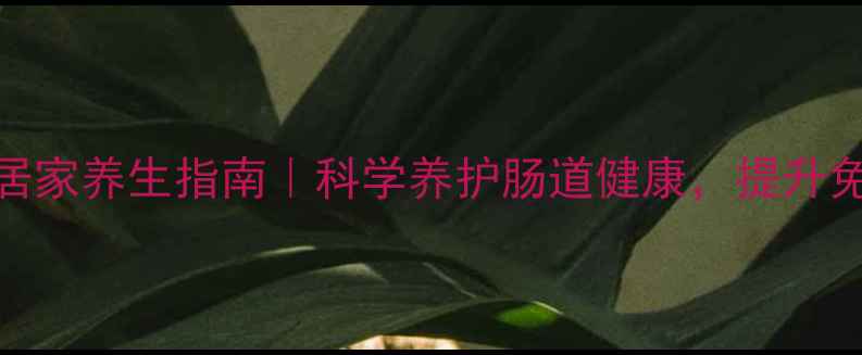 图片 酶活力自测+居家养生指南｜科学养护肠道健康，提升免疫力必看！1