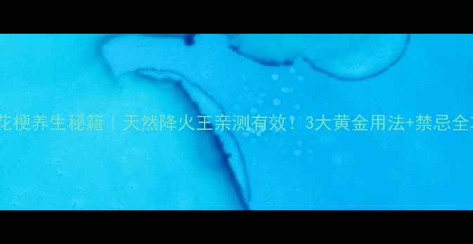 图片 野菊花梗养生秘籍｜天然降火王亲测有效！3大黄金用法+禁忌全攻略2