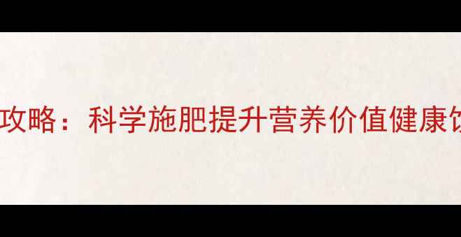 图片 黄瓜养生种植全攻略：科学施肥提升营养价值健康饮食从源头开始1