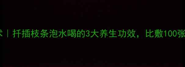 图片 🌸海棠花养颜术｜扦插枝条泡水喝的3大养生功效，比敷100张面膜更有效！2